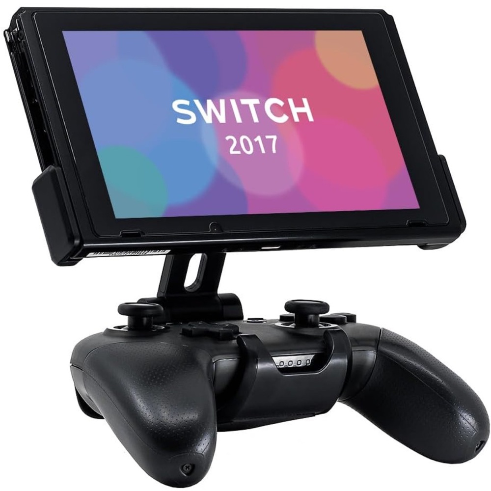 Black Gaming Console with Controller